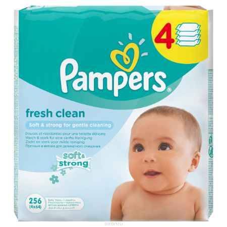 Купить Pampers Детские влажные салфетки Baby Fresh Clean 256 шт