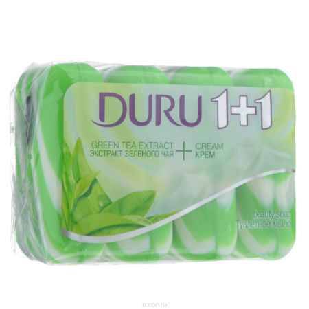 Купить Duru Мыло 1+1 Зеленый чай 4*90г*