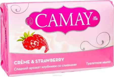 Купить CAMAY Мыло твердое Клубника со сливками 4х75г