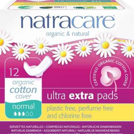 Купить Natracare Гигиенические ультратонкие прокладки с крылышками 