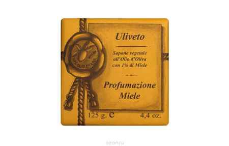 Купить Iteritalia Мыло высококачественное натуральное растительное с оливковым маслом, с ароматом МЕД, 125 г