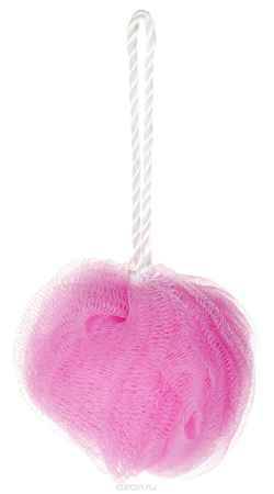Купить Victoria Shu Мочалка, мягкая, цвет: розовый, диаметр 11 см