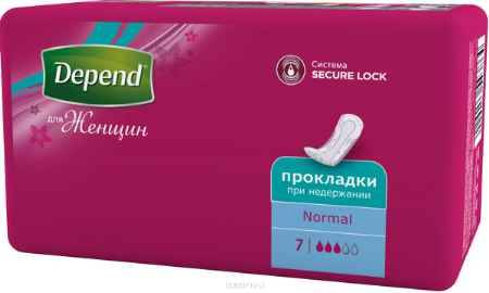 Купить Прокладки при недержании Depend женские, Норм, 7 шт