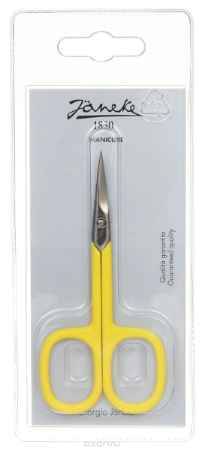 Купить Janeke Ножницы маникюрные, закругленные, цвет: желтый. MP118C