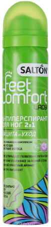 Купить Salton Lady Feet Comfort Антиперспирант для ног 2в1 с маслом Ши и экстрактом лотоса 75мл