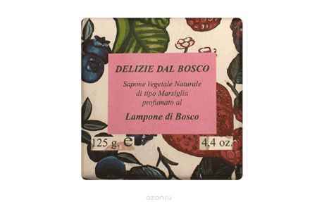 Купить Iteritalia Мыло высококачественное натуральное растительное с ароматом ЛЕСНАЯ МАЛИНА, 125 г