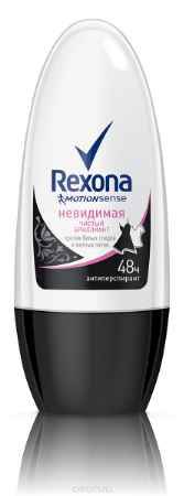 Купить Rexona Motionsense Антиперспирант ролл Невидимая на черном и белом 50 мл