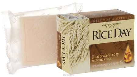 Купить CJ Lion Riceday Мыло туалетное с экстрактом рисовых отрубей, 100 г