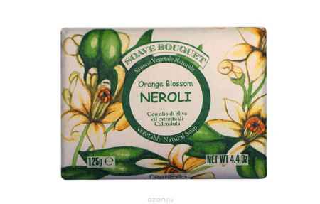 Купить Iteritalia Мыло высококачественное натуральное растительное с оливковым маслом и эстрактом календулы, 125 г Аромат : НЕРОЛИ