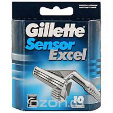 Купить Сменные кассеты для бритья Gillette Sensor Excel, 10 шт.