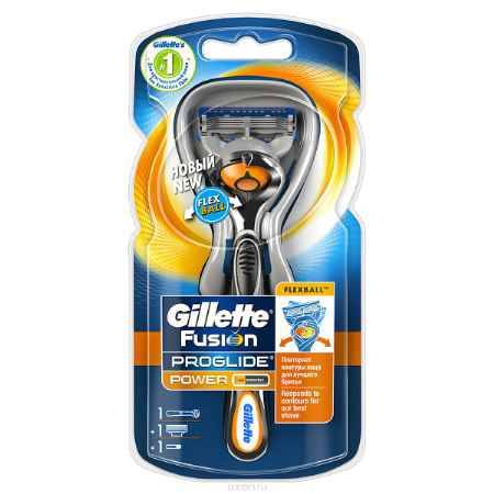 Купить Gillette Бритва Fusion ProGlide Power с технологией FlexBall (без дополнительных сменных кассет)