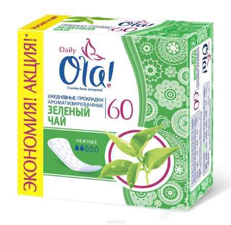 Купить Ola! Daily DEO (Зеленый чай) Прокладки, 60 шт