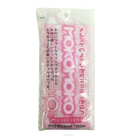 Купить KOKUBO Мочалка массажная mokodomo для тела (розовая)