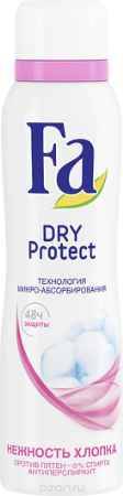 Купить Fa Дезодорант-аэрозоль Dry Protect Нежность Хлопка, 150 мл