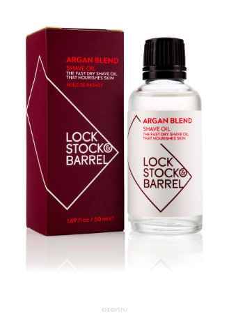 Купить Lock Stock & Barrel Универсальное аргановое масло для бритья и ухода за бородой Argan Blend Shave Oil, 50 мл