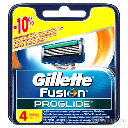 Купить Сменные кассеты для бритья Gillette Fusion ProGlide, 4 шт