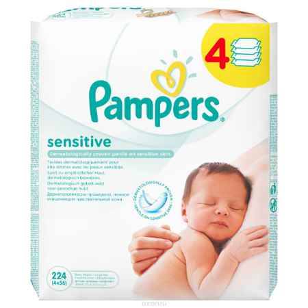 Купить Pampers Влажные салфетки детские Sensitive 224 шт