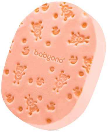 Купить BabyOno Губка для купания Soft цвет персик
