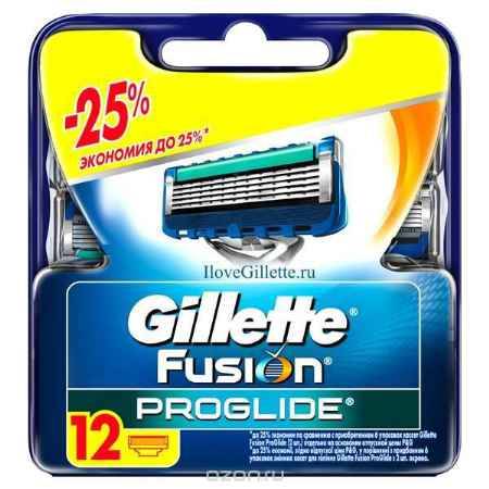 Купить Сменные кассеты для бритья Gillette Fusion ProGlide, 12 шт