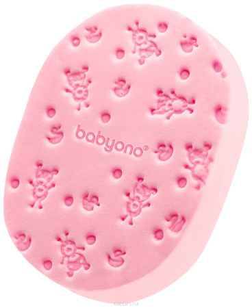 Купить BabyOno Губка для купания Soft цвет розовый