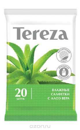 Купить Tereza, Влажные очищающие салфетки 20 шт