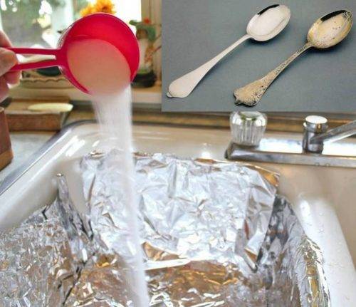 Как очистить столовое серебро в домашних условиях  