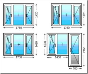 размер пвх окон